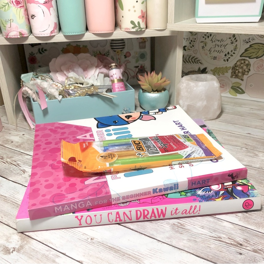 You Can Draw It All & Manga For The Beginner Kawaii Drawing Books & Pencils Lot - Picture 15 of 16